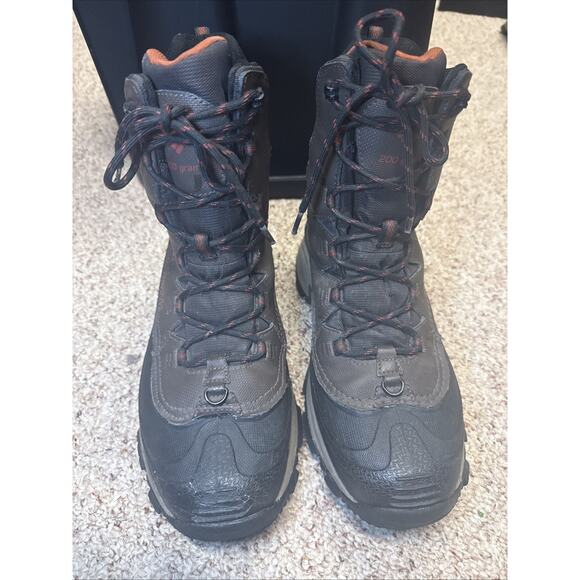 MENS Columbia Bugaboot III Waterproof Leather Winter Boots Sz 8 Brown BLK - Picture 2 of 8